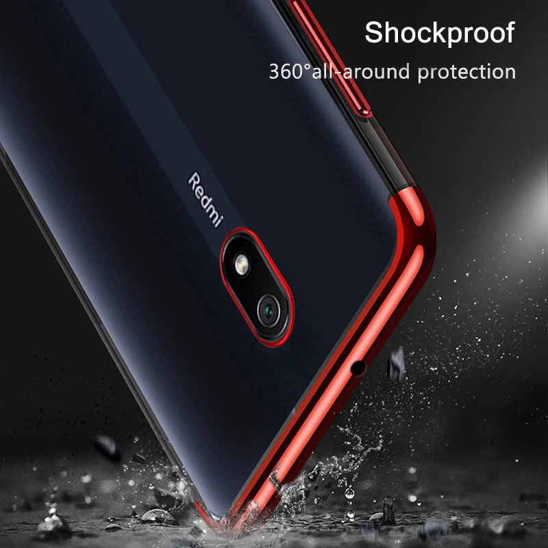 Чехол для Xiaomi Redmi 8 мягкий силиконовый чехол прозрачное покрытие 8A A ударопрочный