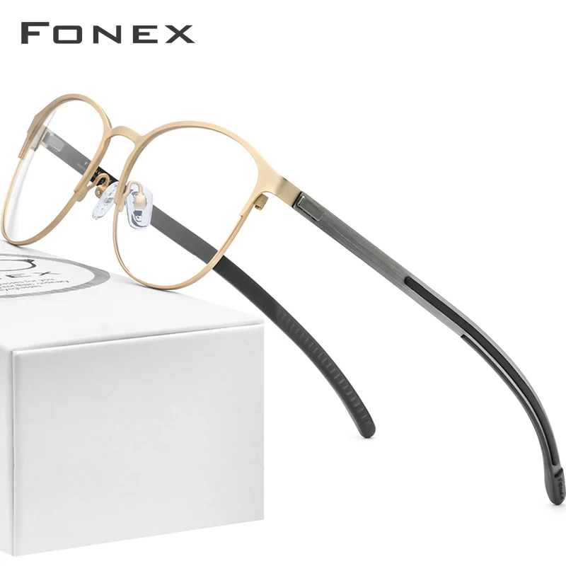 

FONEX Оправа для очков Мужская из силиконового сплава, без винтов, 987