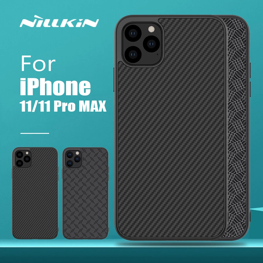 iphone 8 cardholder cases for iPhone 11 Pro Max XR XS Max Case Nillkin Synthetic Fiber Hard Acme Back Cover Phone Case for iPhone 11 Pro XS Max XR X Case case for iphone 7