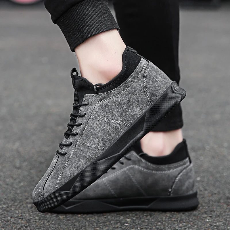 

New Arrival Men Flats Shoes Popular Style Men Shoes Outdoor Walking Comfortable Sneakers Lace Up Cow Leather Athletic Shoes %