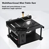 12-24V 200W Table Saw Mini Desktop Electric Saw Cutter Speed Angle Adjustable Cutter for Wood Plastic Acrylic 4