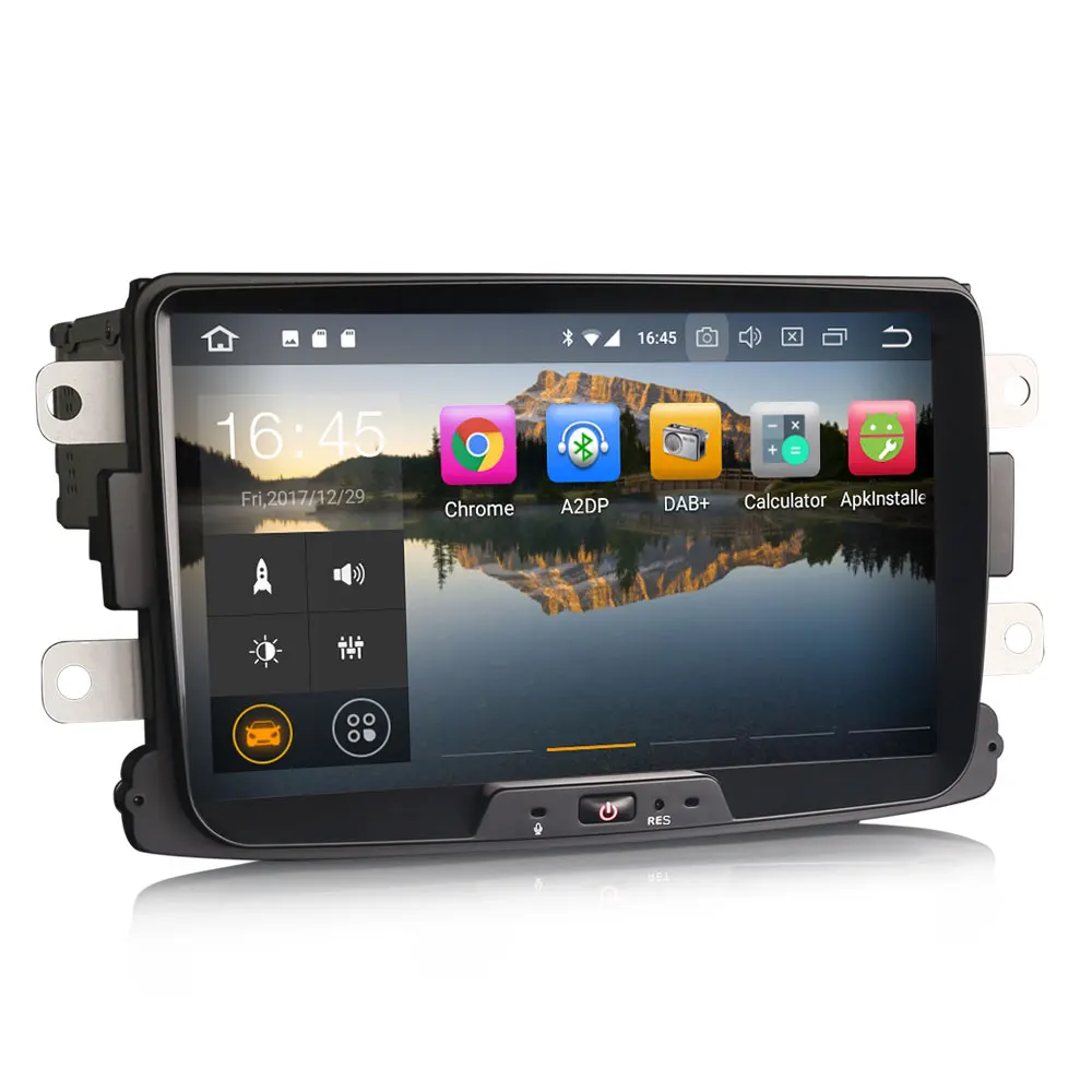 Excellent Erisin ES4829D 8 inch car radio android 9.0 2G RAM PX30 DAB OBD WIFI 3G for Renault Dacia Duster Logan Sandero Dokker Lodgy 5