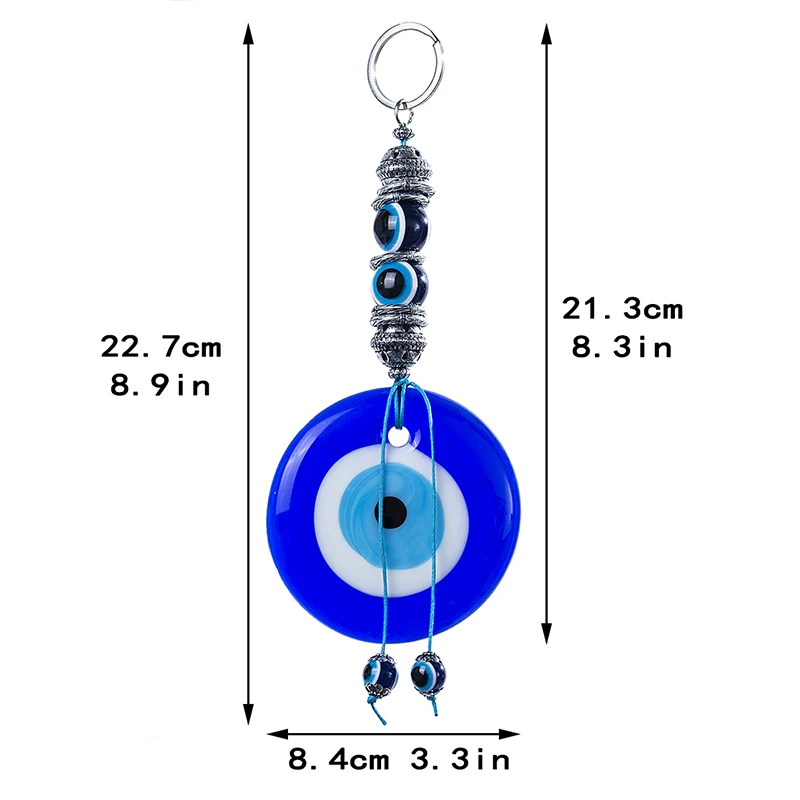H& D синий сглаза окно Висячие Suncatcher орнамент Коллекционная новоселье подарок домашний декор кулон для защиты, на удачу