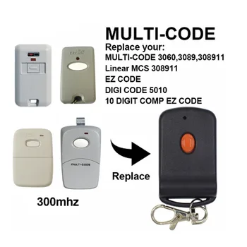 

5pcs 1 Button 12V 300MHz Garage Door Remote Control Transmitter for Linear Multi-Code Mcs308911 3070 307010 4120