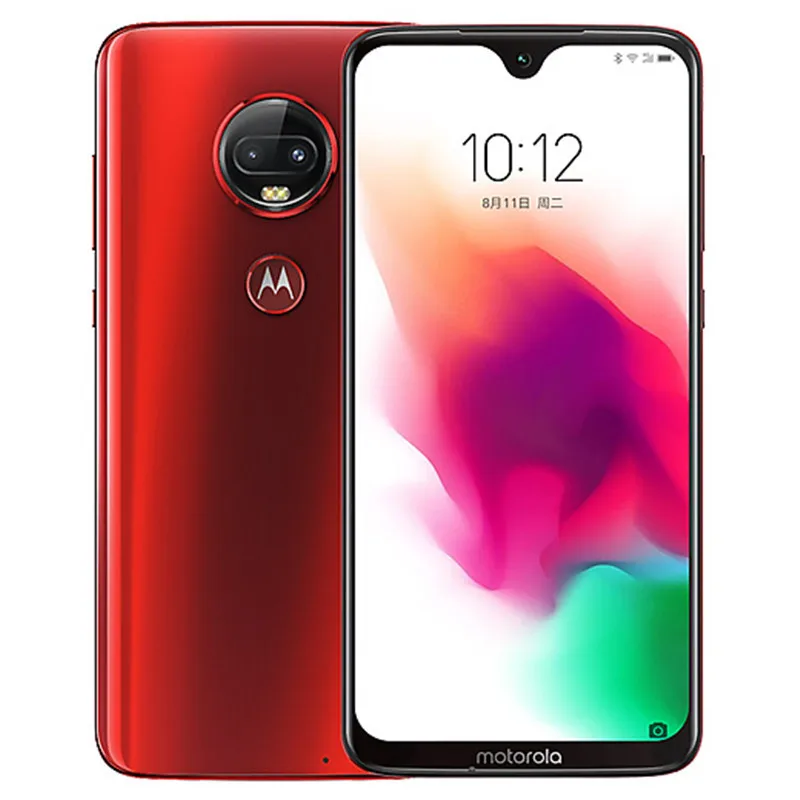 Global ROM RED Смартфон Motorola G7 Plus Android 9,0 4G LTE 6 ГБ ОЗУ 128 Гб ПЗУ 16,0 Мп двойная камера Snapdragon 636 Восьмиядерный ZUI 10,0 3000 мАч - Цвет: Global ROM RED