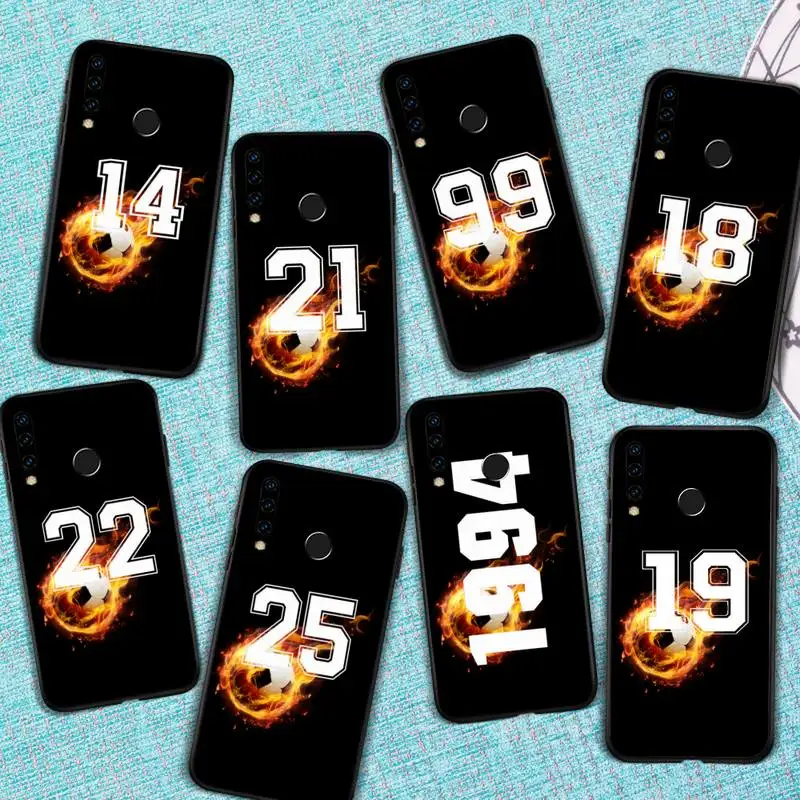 

Football Lucky number And letter Phone Case For Huawei Honor view 7a5.45inch 7c5.7inch 8x 8a 8c 9 9x 10 20 10i 20i lite pro