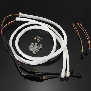 

2pcs 85cm Flexible Car Soft Tube LED Strip Light DRL Daytime Running Lamp
