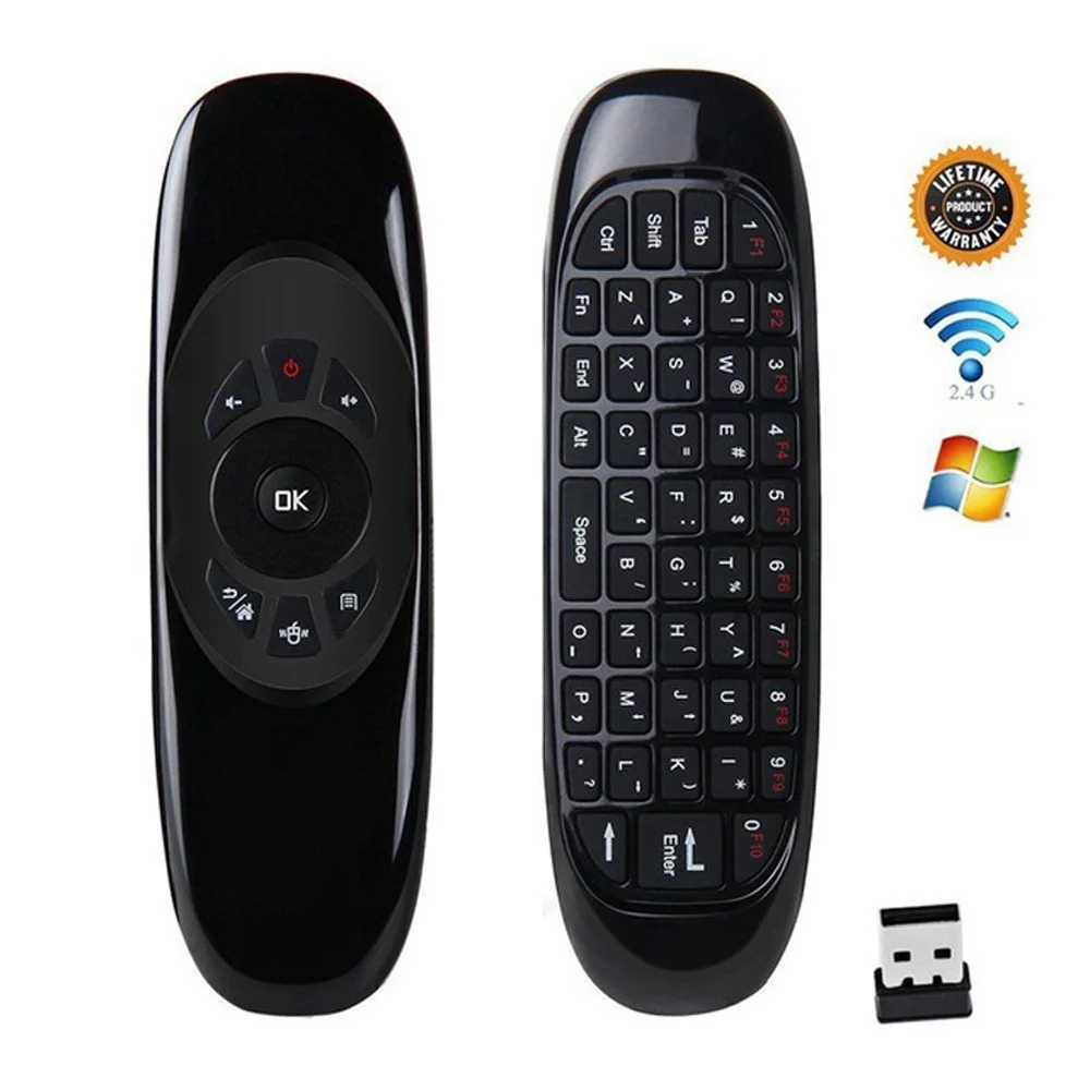 C120 2,4G Mini Air mouse Gyro Беспроводная клавиатура Пульт дистанционного управления для Smart tv Box абсолютно и высококачественный