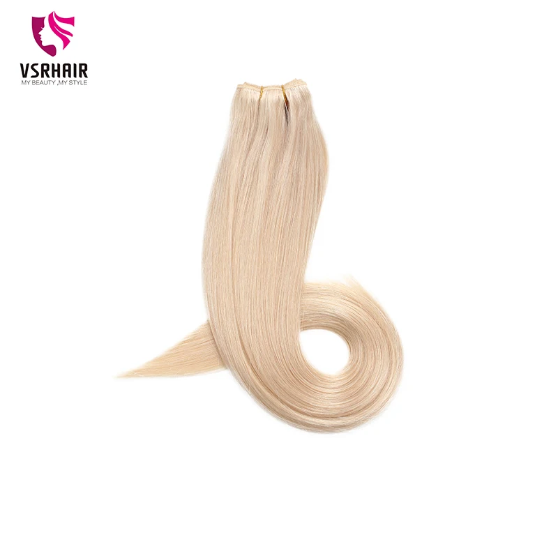  VSR European Quality Hair Extensions Hair Double Drawn Human Hair Weaves Straight 100g Machine Remy