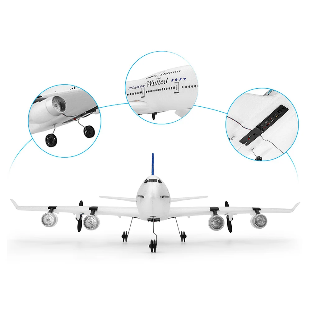 XK A150 Airbus B747 модель самолета RC EPP самолет 2,4G 3CH RTF Радио пульт дистанционного управления размах крыльев самолет с ДУ дроны игрушка-Планер для мальчика