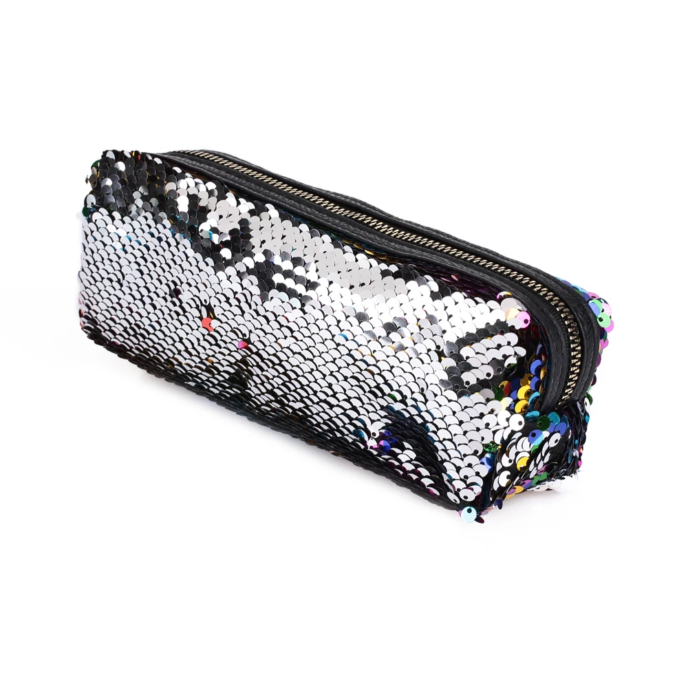 Пенал для карандашей Сумки Блесток Реверсивный пеналы для ручек коробка для подарков Студенческая сумка Канцелярские Портативный на молнии для хранения