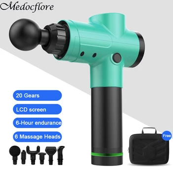 

20 Speeds Percussion Muscle Therapy Muscle Massage Gun Vibration Massager Impact Gun Relief Pain Relaxation Shaping 6 Heads