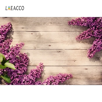 

Laeacco Photography Backdrops Wooden Board Flowers Photophone Baby Newborn Doll Pet Photo Backgrounds Photozone For Photo Shoot