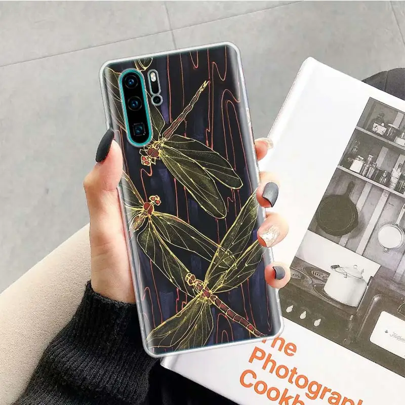 Чехол с изображением стрекозы для huawei P20 P30 P Smart Z Plus P10 mate 30 10 20 Lite Pro силиконовый чехол для телефона - Цвет: TR070-9