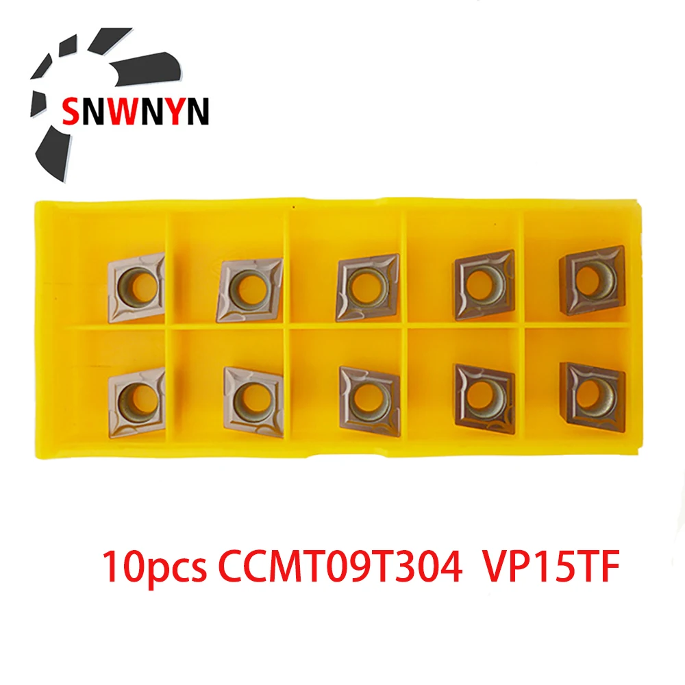 

10pcs CCMT09T304 Lathe Cutter Cutting Tools CNC Machine Milling CCMT 09T304 VP15TF Internal Turning Carbide Inserts Tokarnyy Amw