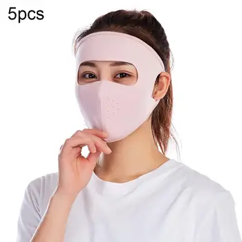 

5Pcs Anti Droplet Dust Proof Sun Protection Pinholes Full Face Coverage Masks fast shipments маска тканевая для лица 2020