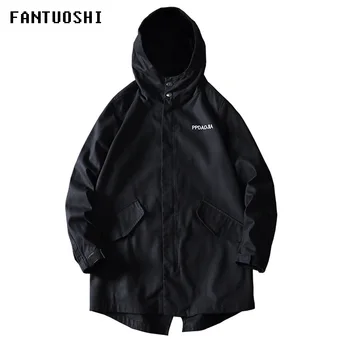 

Autumn jacket men's hooded jacket Slim solid color casual coat cotton long-sleeved zipper jacket large size men's clothing 5XL