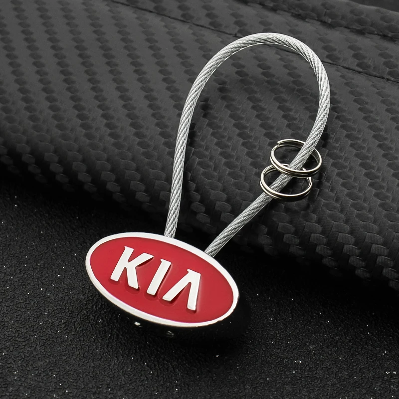 1 шт. Стайлинг автомобиля 3D металлический модный брелок для ключей Kia Ceed Rio Sportage R K3
