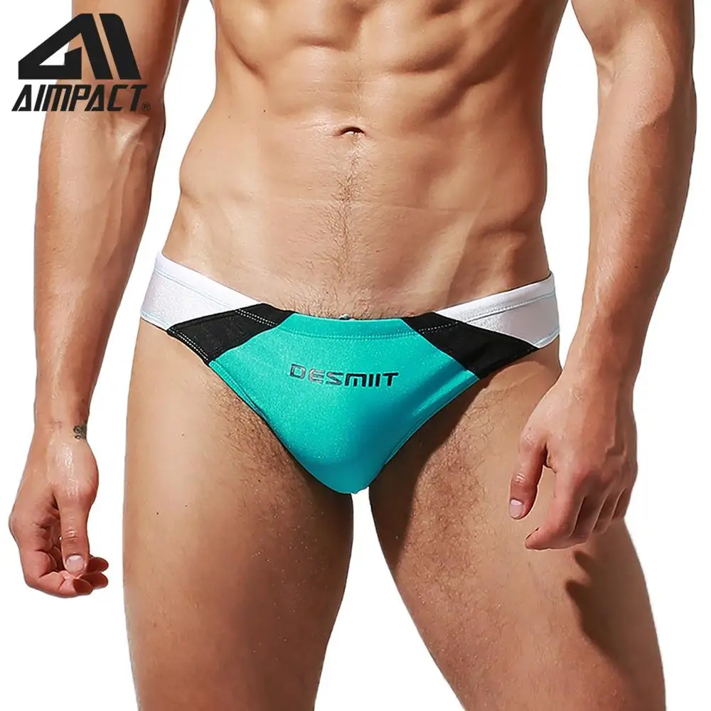 

Desmiit Men Swimwear Bikini Swim Brief Swimsuits Male Patchwork Bathing Suits for Men Sexy Surfing Beach Swimming Briefs DT104