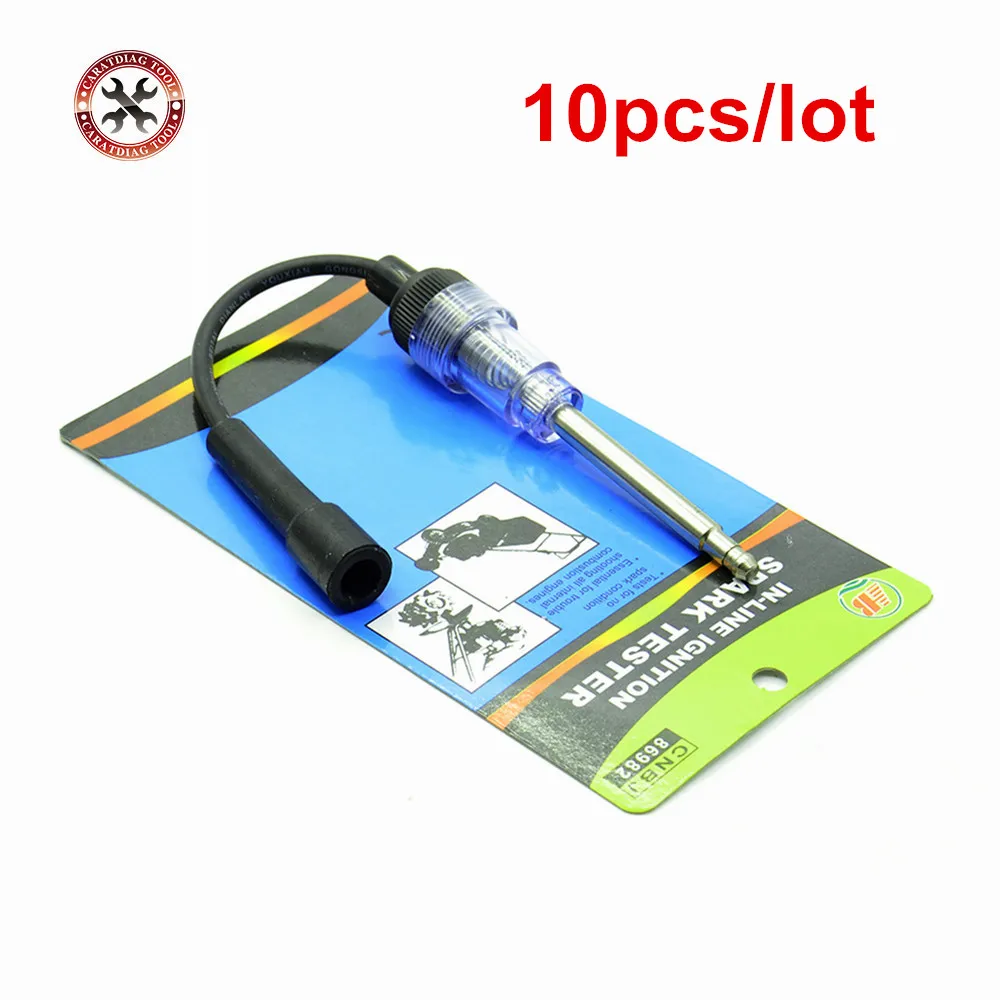 10pcs/lot In-line Ignition Spark Plug Tester Automotive Ignition Detector Automotive System Tester