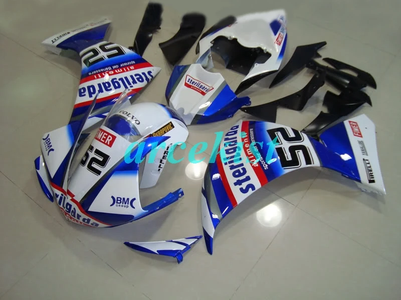 Новая ABS форма мотоцикла Обтекатели подходят для Yamaha YZF-1000-R1 2009 2010 2011 09 10 11 обтекатель кузова набор на заказ белый синий холодный