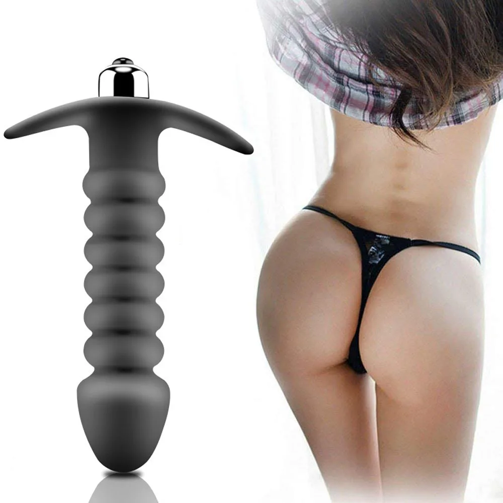 Силиконовый анальный мастурбатор G Spot мужской массажный вибратор простаты Пуля