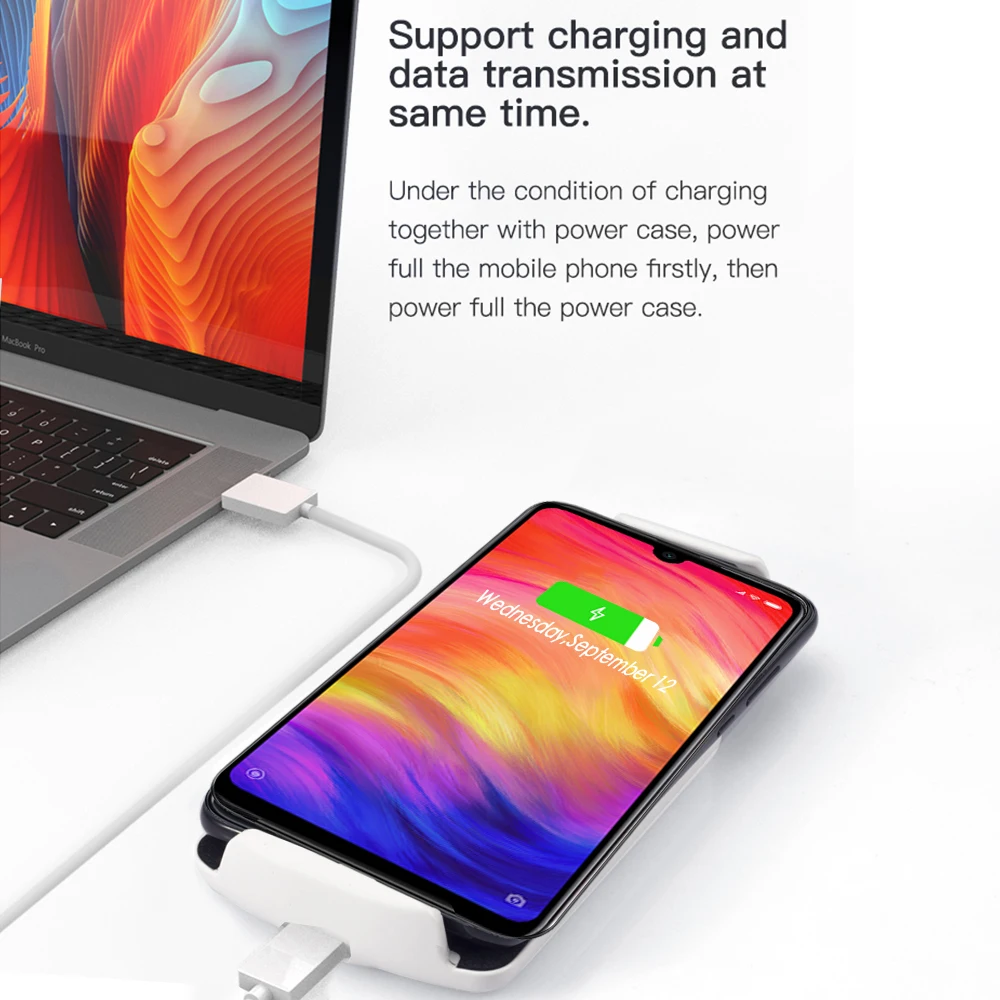 Для Xiaomi Redmi Note 7 Pro Note 7 Чехол для зарядного устройства 5000 мАч с расширяемой пряжкой чехол для аккумулятора для Redmi Note 7 Чехол для аккумулятора