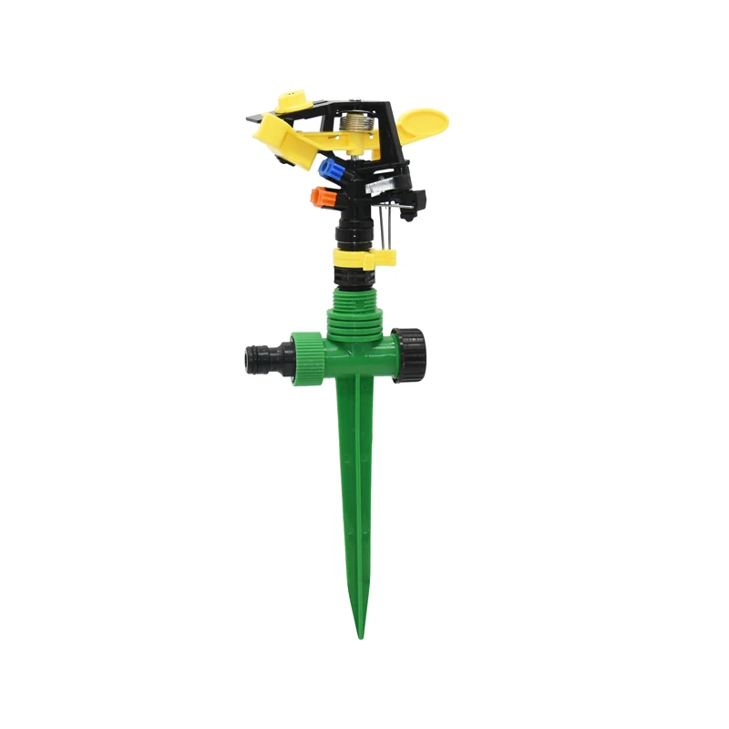 360 Degree Rotating Jet Sprinklers Double Outlet Rocker Nozzles 1/2" Male Thread For Garden Farm Lawn Irrigation irrigation sprinklers