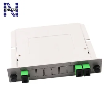 

Free shipping 5pcs 1X2 SC APC Splitter Box With SC 1*2 Box Card Insertion Type Passive Fiber Optical PLC Splitter