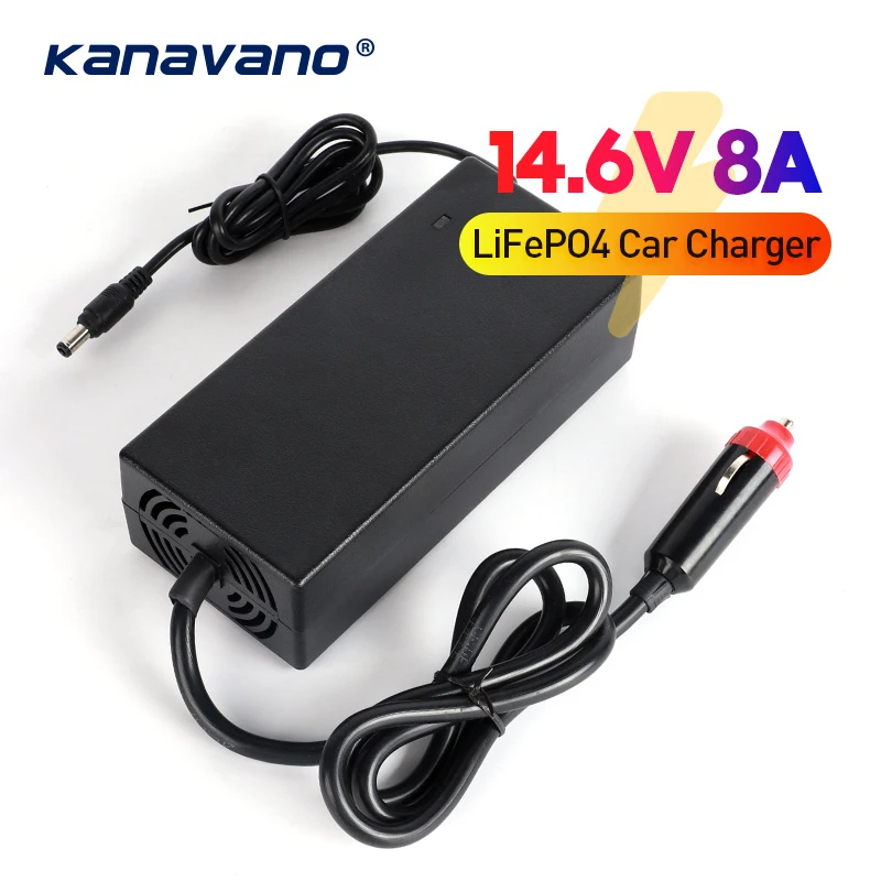 14.6V 8A LiFePO4 charger 12V 8A Lithium iron phosphate battery charger 14.4V battery smart charger For car charger