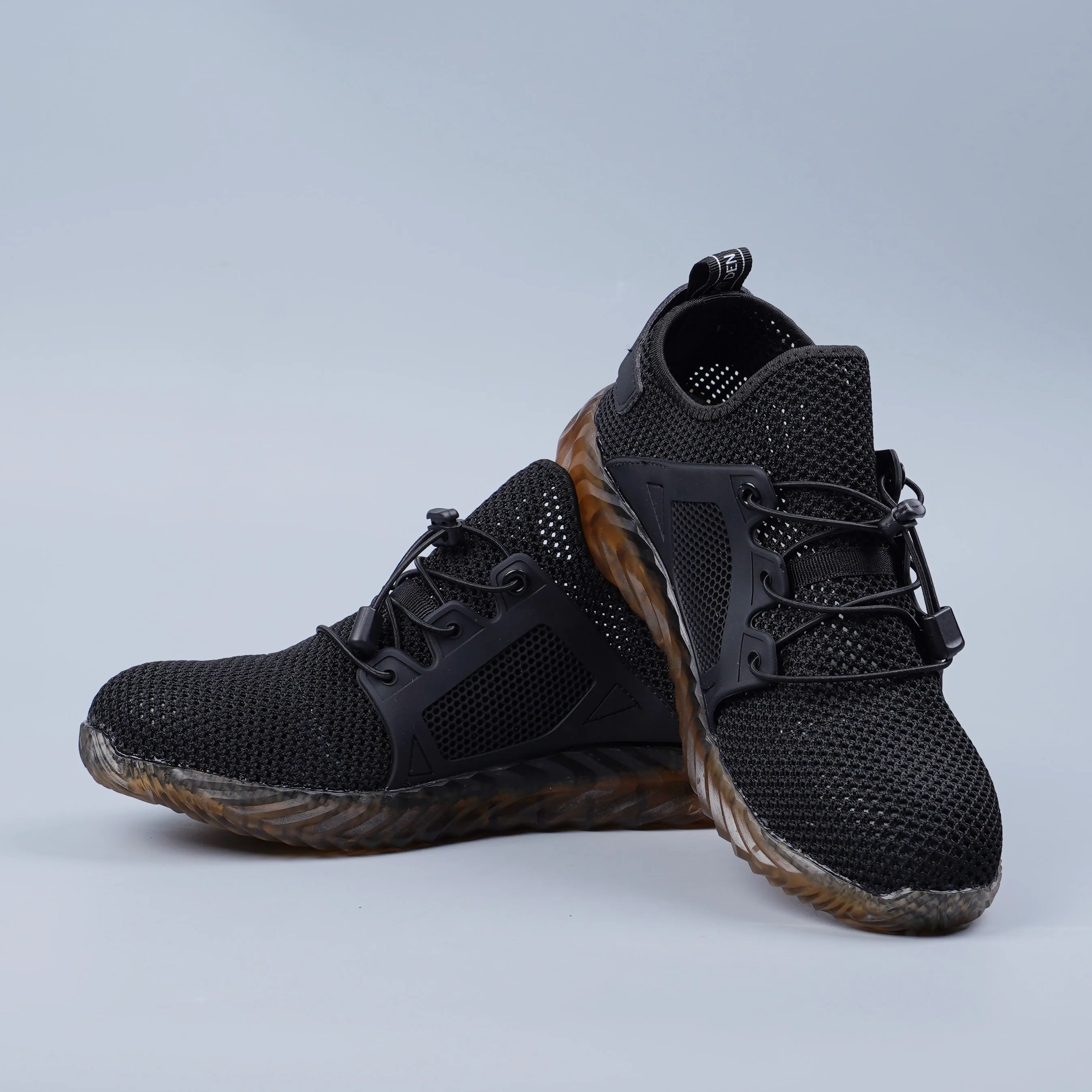 HEFLASHOR/сетчатая Вулканизированная обувь; мужские и женские ботинки со стальным носком; воздухопроницаемые рабочие кроссовки; дышащая Спортивная обувь
