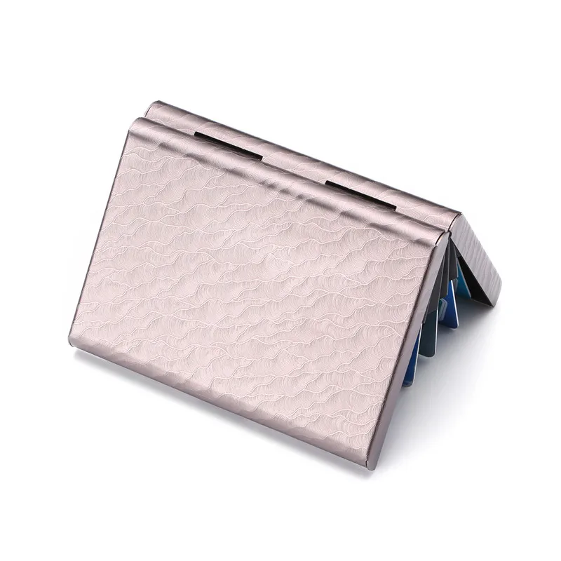 BISI GORO New Wallet for Men and Women Metal Plastic Card Holder Travel Wallet Passport Holder Document Organizer Wholesale