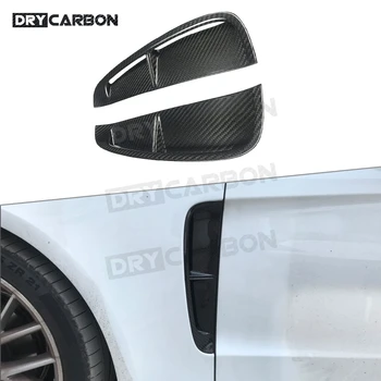 

Dry Carbon Fiber Front Fender Side Air Vent Covers Sticker For Porsche Panamera 971 2017-2019 Car Trunk Trim