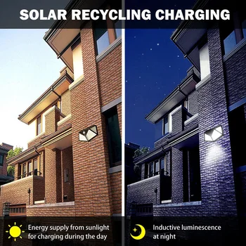 

Motion Sensor Solar Wall Light 100-LED Outdoor Garden Lamp PIR Garden Lighting