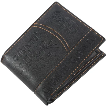 

Mens Luxury Leather Bifold Wallet Credit/ID Card Receipt Holder Slim Coin Purse