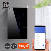 US Wifi App Remote Della Parete di Tipo di Controllo di Controllo Della Luce di smart Home, Casa Intelligente Automazione Interruttore di Tocco Impermeabile A Prova di Fuoco 1G 2G 3G