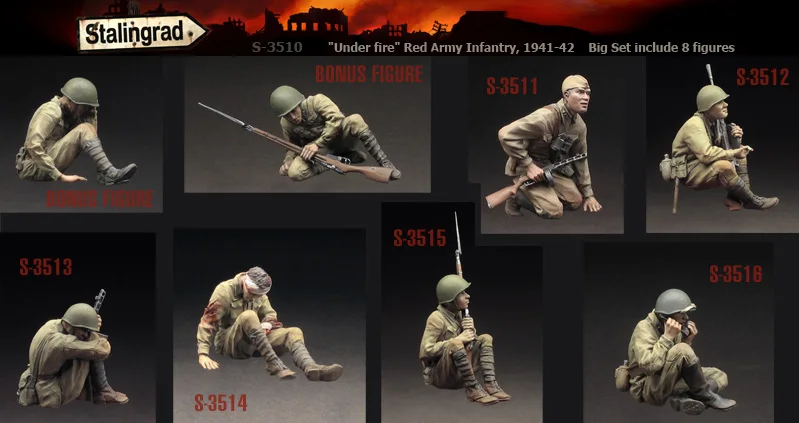 1/35 весы Неокрашенная Смола Рисунок красный армия пехотные войска под огонь 8 цифр GK рисунок