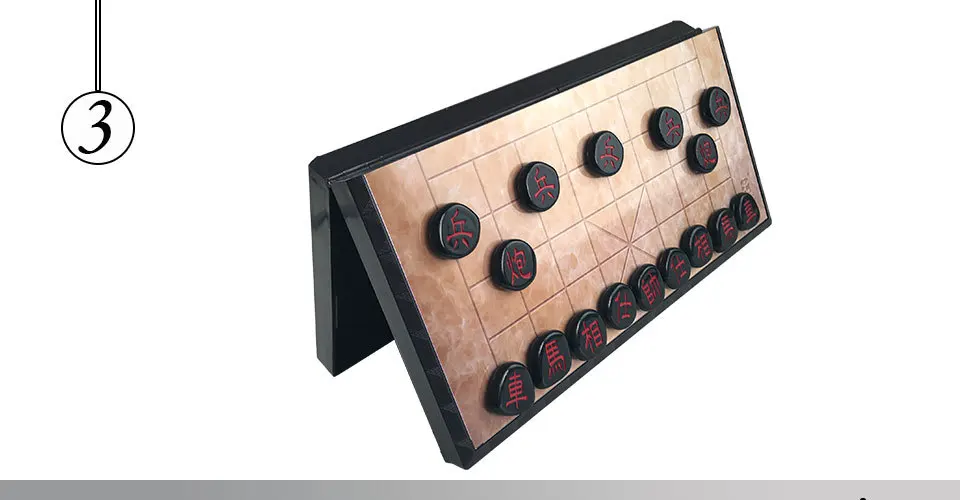 Easytoday Magnetic Chinese Chess Games Set Folding Chess Board Plastic Chess Pieces High Quality Play Entertainment Gift (3)