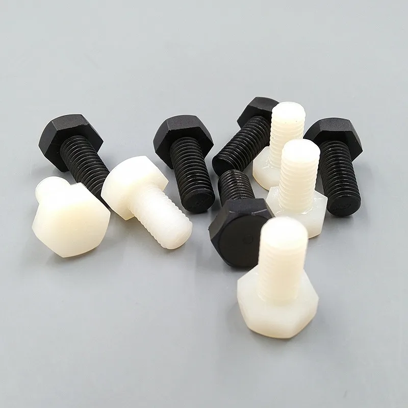 Стандартный винт черный пластиковый шестигранный болт 100 шт. серии М6.|Дверные