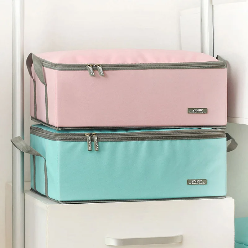 

Household Cloth Collection Boxes Oxford Cloth Folding Storage Box Cotton Hemp Thickening Clothes Finishing Box 46*35*18cm Boite