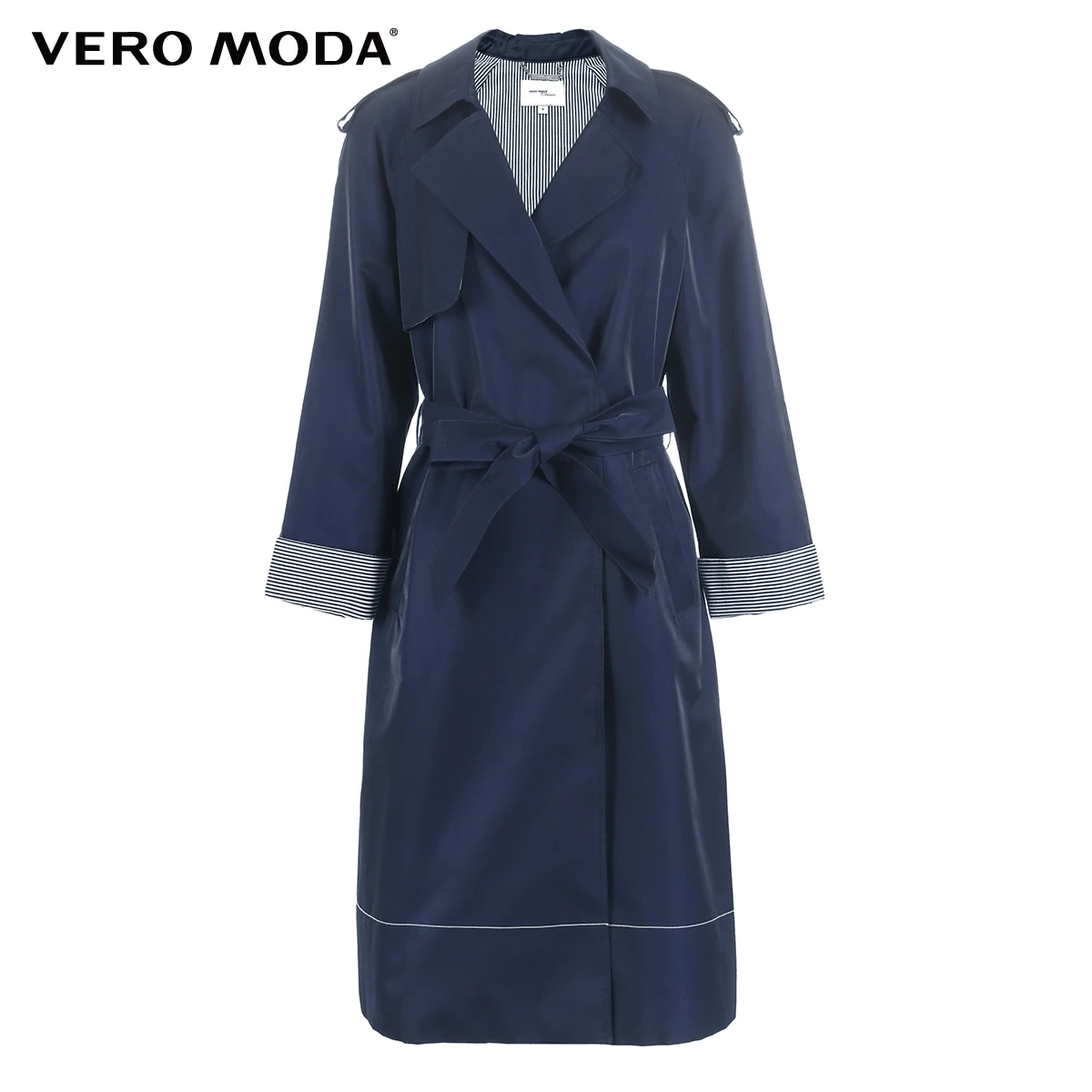 Vero Moda Женская яркая пряжа лацкан Пояс Тренч | 319121531