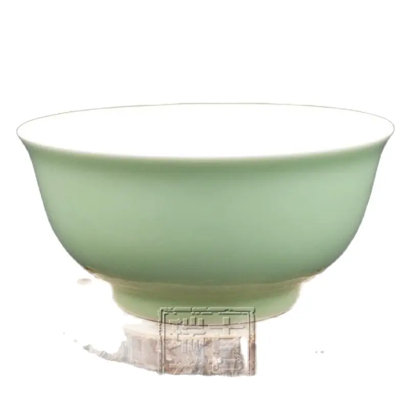 

China Old Longquan Green Porcelain Sleeve Qing Imperial Kitchen Bowl