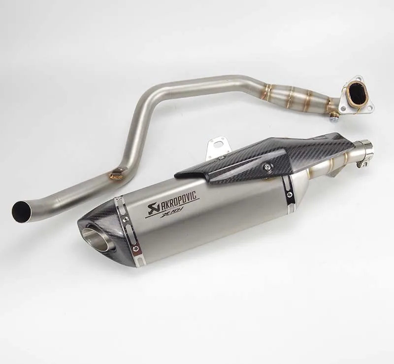 Complete exhaust pip X-ADV 750 Slip-On мотоцикл глушитель передние трубы заголовки с Akrapovic глушитель для Honda X-ADV xadv 750 - Цвет: Complete exhaust pip