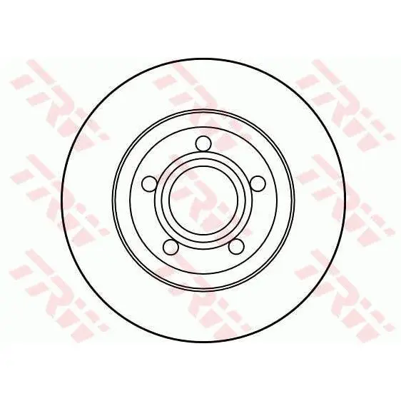 Диск тормозной AUDI A4 1.6-1.9 95-01 передний не вент.D=280мм. T