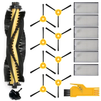 

17PCS Hepa Filter Side Brush Primary Filter for Ecovacs Deebot N79S N79 Eufy RoboVac 11 11C For CONGA EXCELLENCE 990 Brush Cover