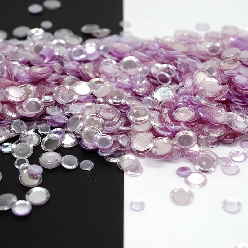 2500pcs(50g)/lot 4/5/6mm Cup Round No Hole Loose sequins Glitter Paillette Sewing Wedding Confetti Craft Kids DIY sequins for crafts sequin embroidery accessories sequin sewing accessories sequins accessories sequins jewelry accessories