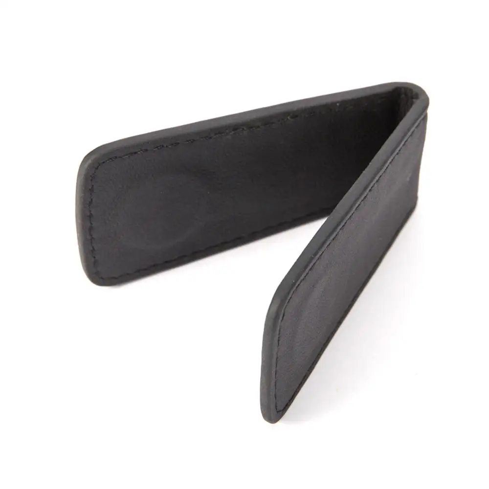 Vintage Mini Magnet Leather Wallet Women Men High Quality Money Clip Unisex Simple Cash Holder