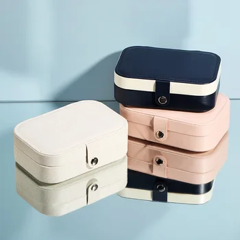 

Portable Storage Containers Cosmetic Divided Organizers Earrings Makeup Beauty Storage Box Organizadores Organizer Box AC50CN