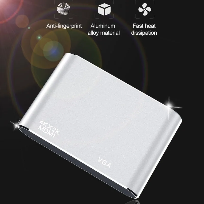 Многопортовый TYPE-C конверсионный HDMI/VGA совместимый практичный лаконичный USB конверсионный адаптер Прямая поставка