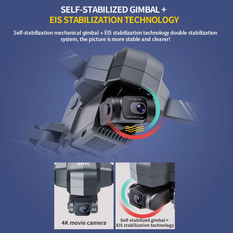US $189.99 Sjrc F11s Pro 2Axis Gimbal Eis Real 4k Professional Camera Brushless Motor Gps 5g Wifi Fpv Rc Drone Quadcopter Vs Sg906 Pro 2